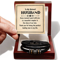 Load image into Gallery viewer, To My Husband Bracelet from Wife, Thank You for Being the Perfect Leading Man in My Life
