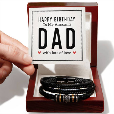 Load image into Gallery viewer, Birthday Gifts for Dad Who Doesn&amp;#39;t Want Anything, Bracelet for Dad from Daughter
