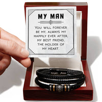 Load image into Gallery viewer, To My Man Bracelet, You Will Forever Be My, Always My
