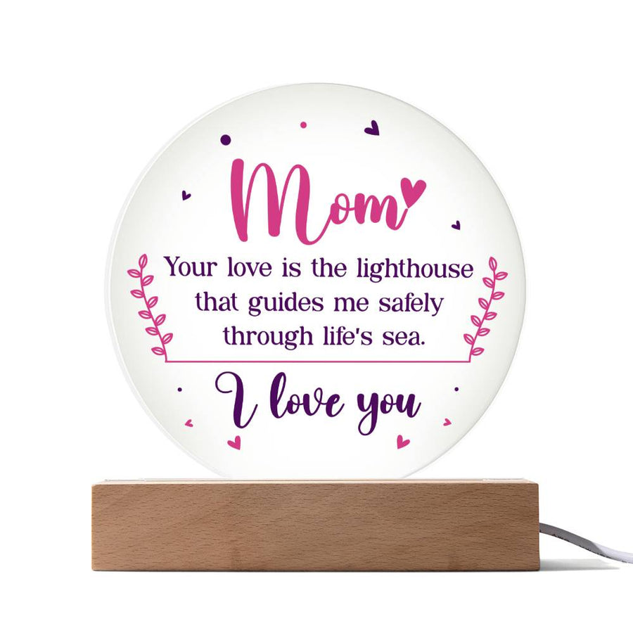 To My Mom Gifts from Daughter and Son, You Love Is the Lighthouse