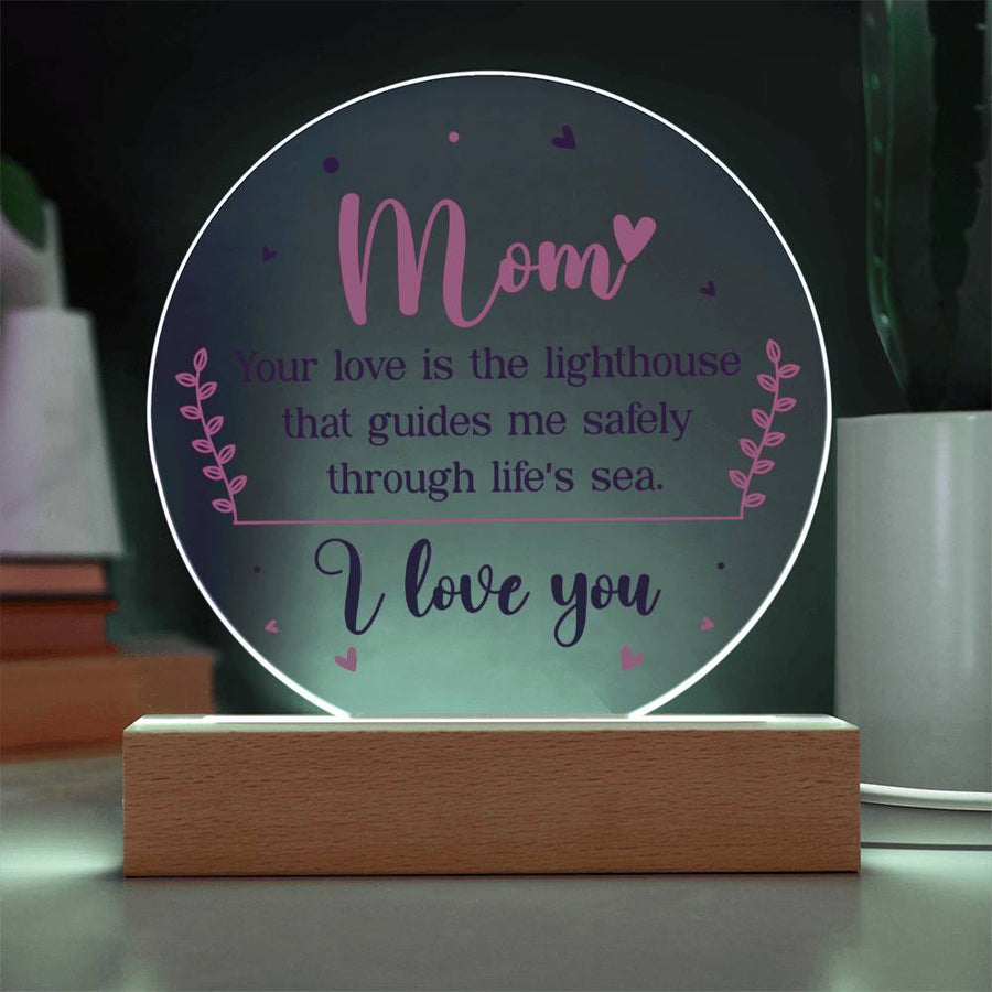 To My Mom Gifts from Daughter and Son, You Love Is the Lighthouse