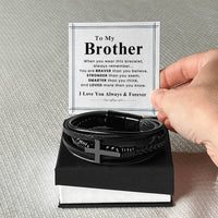 Load image into Gallery viewer, To My Brother Bracelet for Birthday, Unique Gift for Brother Christmas from Sister

