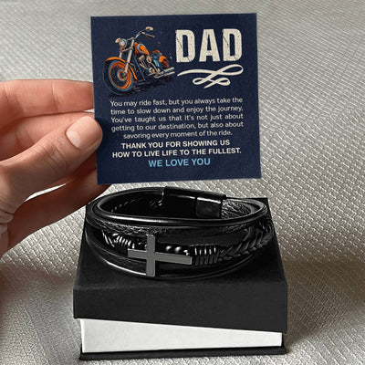 Load image into Gallery viewer, Father&amp;#39;s Day Gifts from Daughter, Bracelet for Dad Birthday from Daughter and Son
