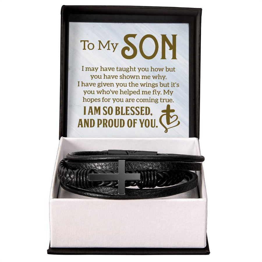 Son Bracelet from Mom and Dad, I Am So Blessed and Proud of You