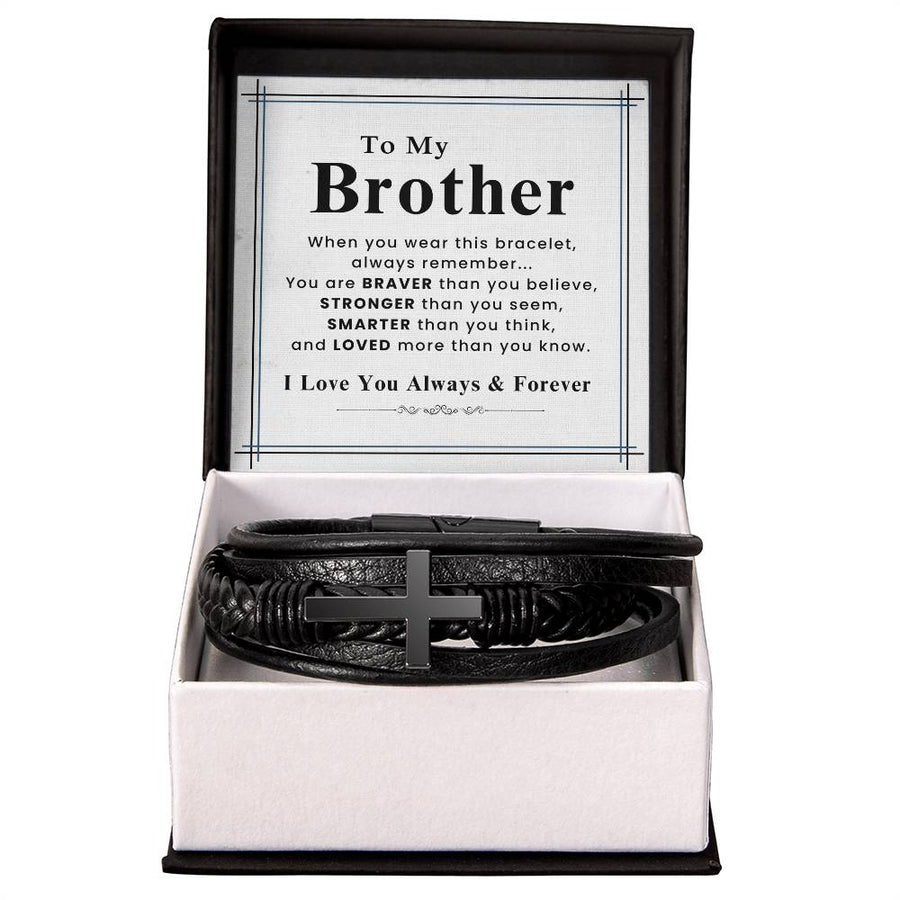 To My Brother Bracelet for Birthday, Unique Gift for Brother Christmas from Sister