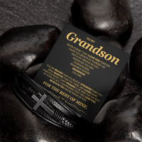 Load image into Gallery viewer, To My Grandson Bracelet, Meaningful Gift for Birthday, Graduation, Christmas from Grandparents
