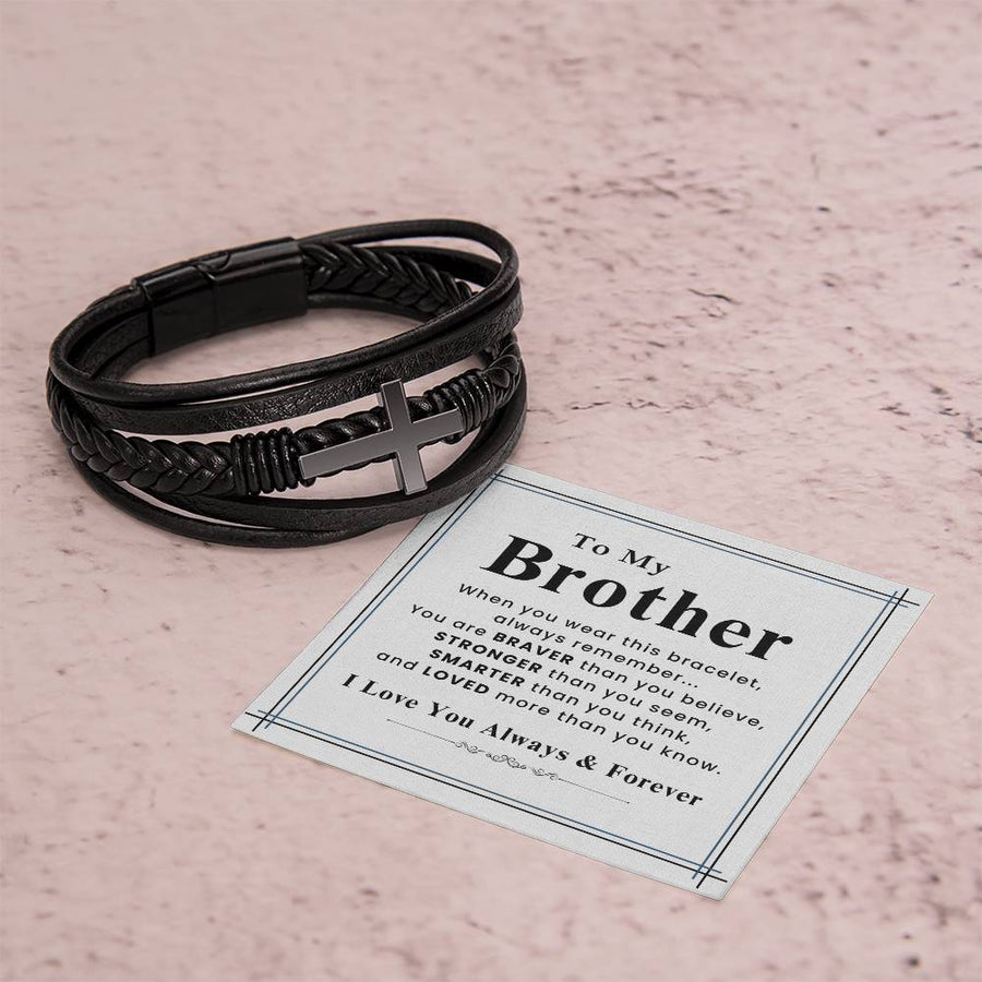 To My Brother Bracelet for Birthday, Unique Gift for Brother Christmas from Sister