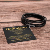 Load image into Gallery viewer, To My Grandson Bracelet, Meaningful Gift for Birthday, Graduation, Christmas from Grandparents
