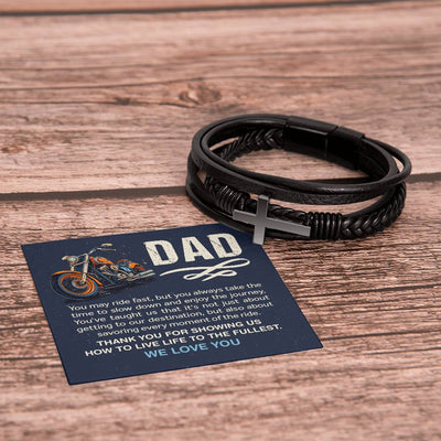 Load image into Gallery viewer, Father&amp;#39;s Day Gifts from Daughter, Bracelet for Dad Birthday from Daughter and Son
