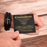 Load image into Gallery viewer, To My Grandson Bracelet, Meaningful Gift for Birthday, Graduation, Christmas from Grandparents
