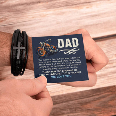 Load image into Gallery viewer, Father&amp;#39;s Day Gifts from Daughter, Bracelet for Dad Birthday from Daughter and Son
