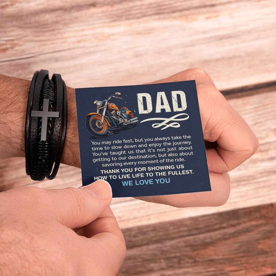 Father's Day Gifts from Daughter, Bracelet for Dad Birthday from Daughter and Son