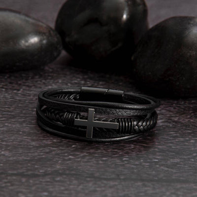 Load image into Gallery viewer, To My Son Bracelet from Mom, Pray on It, Pray Over It, But Most of All Pray Through It
