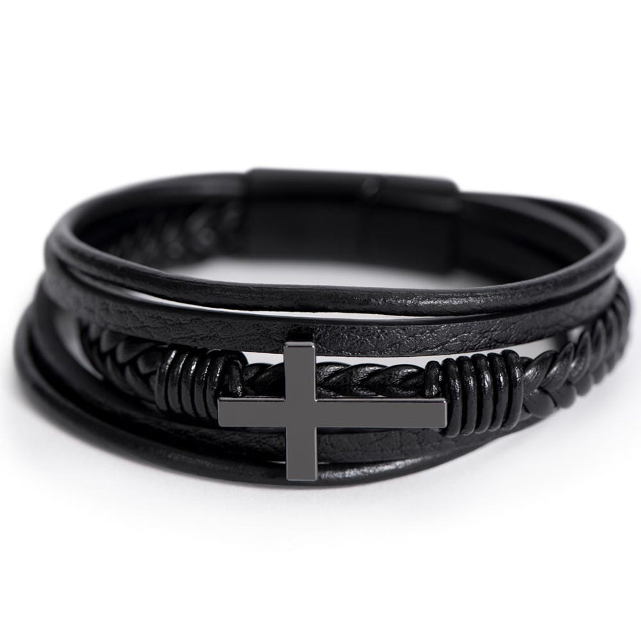 Men's Cross Bracelet - Your Life Was a Men's Cross Bracelet