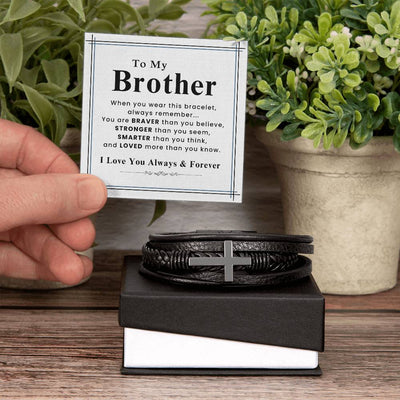 Load image into Gallery viewer, To My Brother Bracelet for Birthday, Unique Gift for Brother Christmas from Sister
