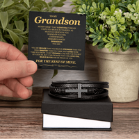 Load image into Gallery viewer, To My Grandson Bracelet, Meaningful Gift for Birthday, Graduation, Christmas from Grandparents
