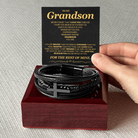 Load image into Gallery viewer, To My Grandson Bracelet, Meaningful Gift for Birthday, Graduation, Christmas from Grandparents
