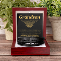 Load image into Gallery viewer, To My Grandson Bracelet, Meaningful Gift for Birthday, Graduation, Christmas from Grandparents
