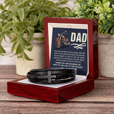 Load image into Gallery viewer, Father&amp;#39;s Day Gifts from Daughter, Bracelet for Dad Birthday from Daughter and Son
