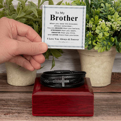 Load image into Gallery viewer, To My Brother Bracelet for Birthday, Unique Gift for Brother Christmas from Sister

