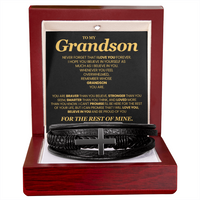 Load image into Gallery viewer, To My Grandson Bracelet, Meaningful Gift for Birthday, Graduation, Christmas from Grandparents
