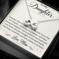 Load image into Gallery viewer, Daughter Graduation Endless Love Necklace from Mom - Proud of You, Always Your Home
