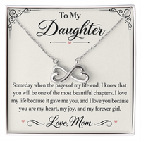 Load image into Gallery viewer, To My Daughter Endless Love Necklace from Mom - My Most Beautiful Chapter
