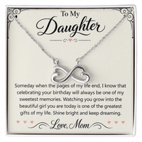 Load image into Gallery viewer, Daughter Birthday Endless Love Necklace from Mom - Keep Shining Bright
