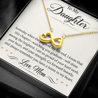 Load image into Gallery viewer, Daughter Graduation Endless Love Necklace from Mom - Proud of You, Always Your Home

