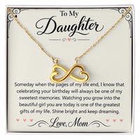 Load image into Gallery viewer, Daughter Birthday Endless Love Necklace from Mom - Keep Shining Bright
