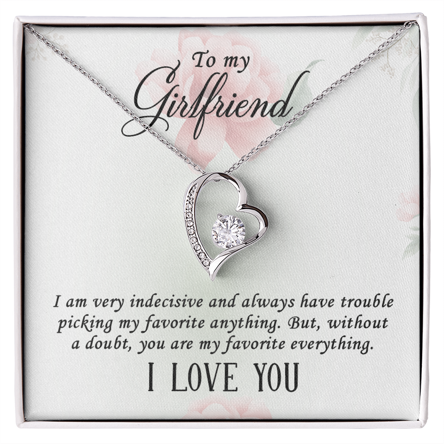 To My Girlfriend Gifts – Meaningful Love Message Card for Her, Romantic Surprise Gift
