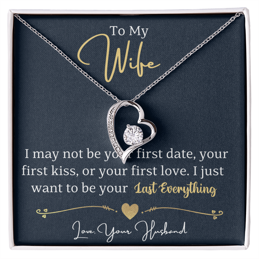 To My Wife Necklace from Husband, Wife Gift Necklace for Women, Birthday Anniversary Gifts