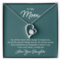 Load image into Gallery viewer, To My Mom Necklace from Daughter, For All the Time, I Love You Mom
