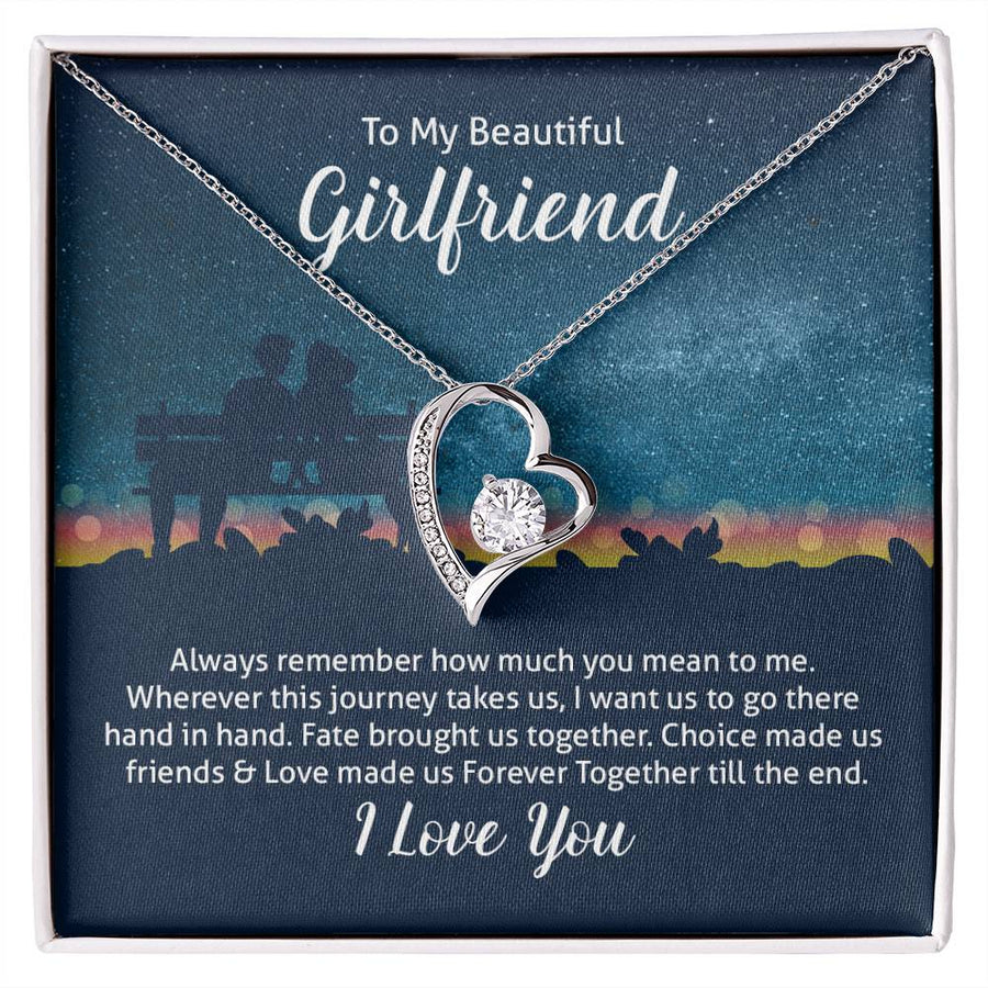 To My Girlfriend Necklace from Boyfriend, Always Remember How Much You Mean to Me