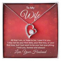 Load image into Gallery viewer, To My Wife Necklace from Husband, All That I Am, or Hope to Be, I Owe It to You
