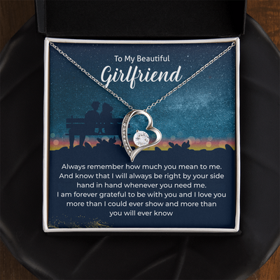 Load image into Gallery viewer, To My Girlfriend Necklace Xmas Gifts, I Love You More Than I Could Show &amp;amp; More Than You Ever Know
