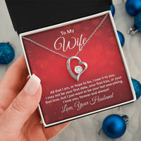 Load image into Gallery viewer, To My Wife Necklace from Husband, All That I Am, or Hope to Be, I Owe It to You
