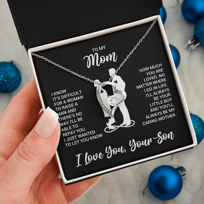 Load image into Gallery viewer, To My Mom Necklace from Son, Necklace for Mother from Son Jewelry Gifts for Mother&amp;#39;s Day, Christmas
