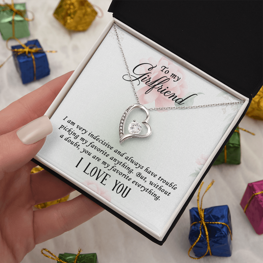 To My Girlfriend Gifts – Meaningful Love Message Card for Her, Romantic Surprise Gift