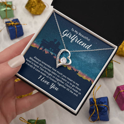 Load image into Gallery viewer, To My Girlfriend Necklace from Boyfriend, Always Remember How Much You Mean to Me
