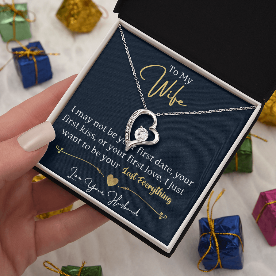 To My Wife Necklace from Husband, Wife Gift Necklace for Women, Birthday Anniversary Gifts