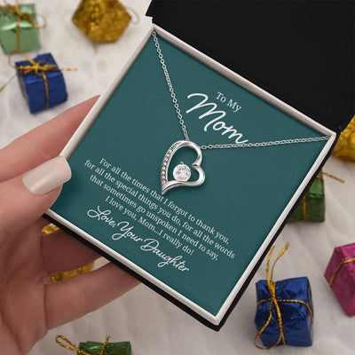 Load image into Gallery viewer, To My Mom Necklace from Daughter, For All the Time, I Love You Mom
