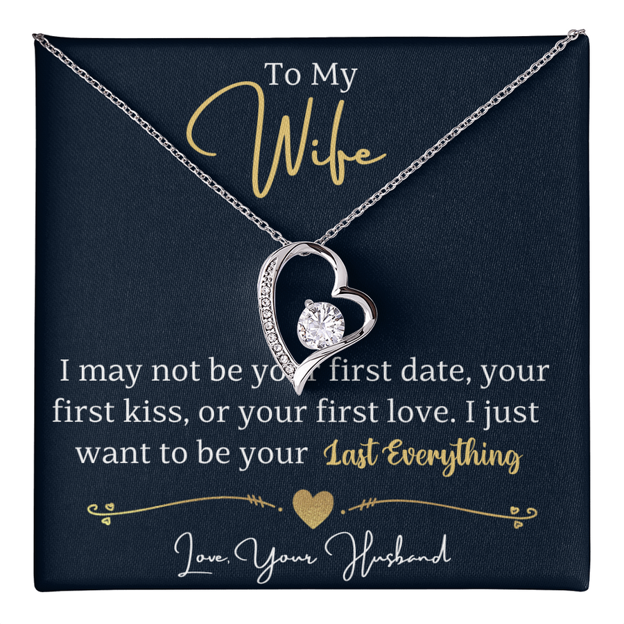 To My Wife Necklace from Husband, Wife Gift Necklace for Women, Birthday Anniversary Gifts