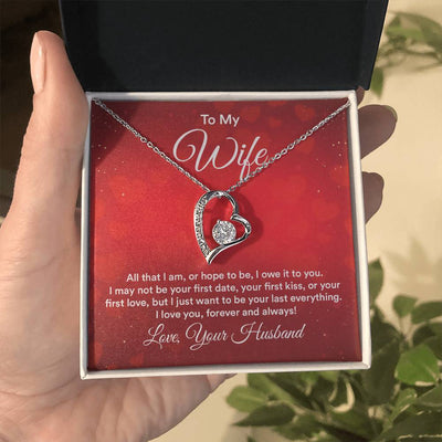 Load image into Gallery viewer, To My Wife Necklace from Husband, All That I Am, or Hope to Be, I Owe It to You
