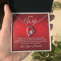 Load image into Gallery viewer, To My Wife Necklace from Husband, All That I Am, or Hope to Be, I Owe It to You
