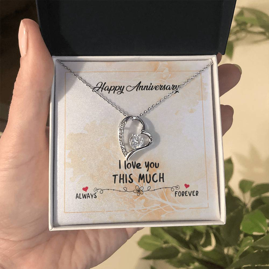 Wedding Anniversary Gifts for Wife from Husband, I Love You This Much Always to Forever
