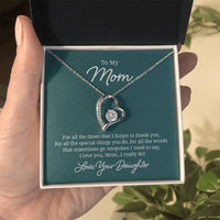 Load image into Gallery viewer, To My Mom Necklace from Daughter, For All the Time, I Love You Mom
