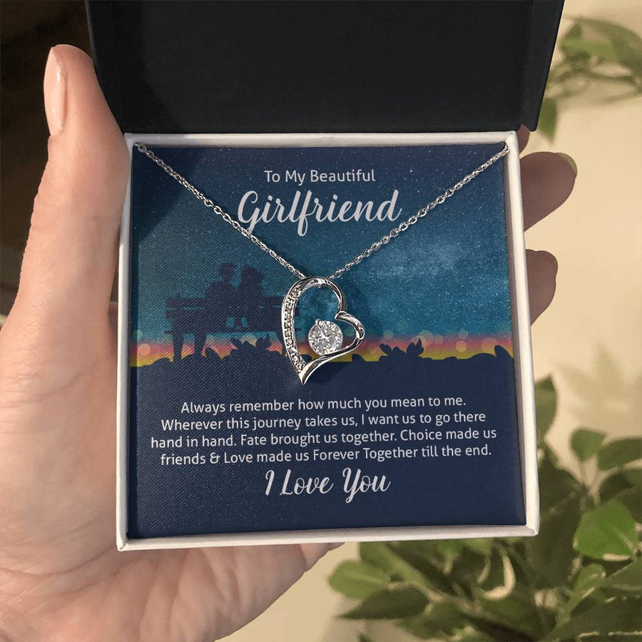 To My Girlfriend Necklace from Boyfriend, Always Remember How Much You Mean to Me