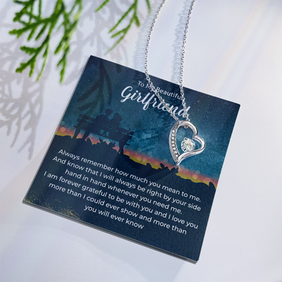 Load image into Gallery viewer, To My Girlfriend Necklace Xmas Gifts, I Love You More Than I Could Show &amp;amp; More Than You Ever Know
