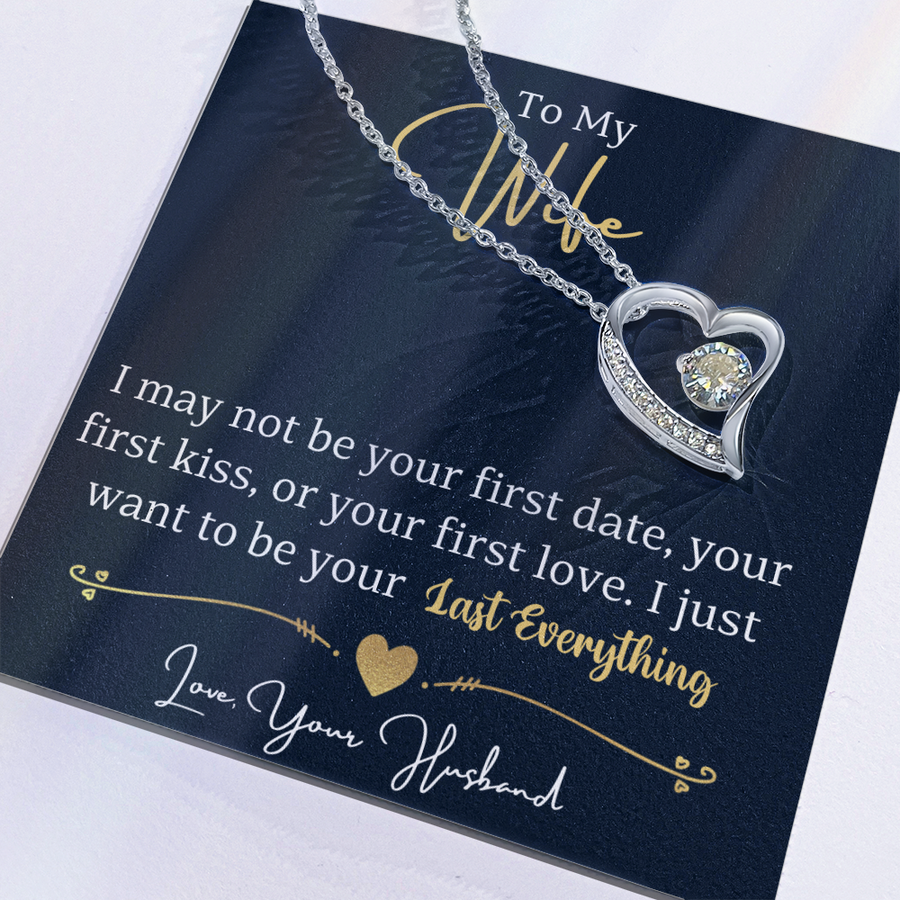 To My Wife Necklace from Husband, Wife Gift Necklace for Women, Birthday Anniversary Gifts